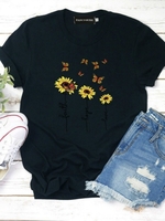 Casual Cotton Short Sleeve T-Shirts - Noracora