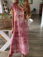 Casual Cotton V Neck Dresses