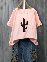 Casual Crew Neck Causal Tops