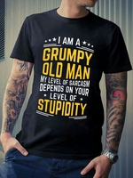 Casual Crew Neck Men-T-Shirts - Noracora