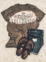 Casual Crew Neck T-Shirts - Noracora