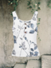 Casual Floral Summer High Elasticity Daily Regular Fit Regular Buckle Regular Tank Tops for Women