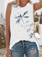 Casual Graphic Printed Sleeveless Tanks & Camis - Noracora