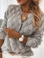 Casual Leaves Floral-Print Crew Neck Tops - Noracora