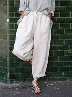 Casual Linen & Cotton Bottoms - Noracora