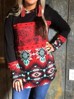 Casual Long Sleeve Floral Crew Neck Blouses&shirts - Noracora