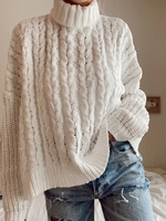 Casual Long Sleeve Sweaters - Noracora