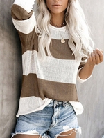 Casual Long Sleeve Sweaters - Noracora