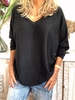 Casual Long Sleeve V Neck Sweaters