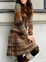 Casual Ombre/tie-Dye Dresses - Noracora
