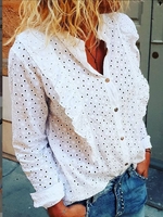 Casual Patchwork Casual Tops