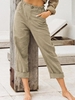 Casual Plain Loose Pants