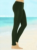Casual Plain Mid Waist Skinny Long Legging