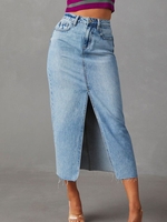 Casual Plain Spring/Fall No Elasticity Daily Loose Maxi A-Line Regular Skirts for Women