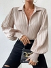 Casual Plain Spring/Fall Polyester Daily Loose Long Sleeve Regular H-Line Blouses for Women