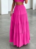 Casual Plain Spring/Fall Polyester Natural No Elasticity Loose A-Line Regular Skirts for Women