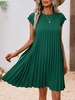 Casual Plain Summer Natural Daily Loose Short H-Line Regular Dresses for Women