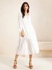 Casual Plain Summer Natural No Elasticity Daily Lace Maxi Half Sleeve Dresses for Women