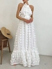 Casual Plain Summer Polyester Daily Loose Maxi Sleeveless A-Line Dresses for Women