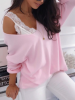 Casual Plain V Neck Sweaters