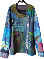 Casual Plus Size U Neck Abstract Casual Tops