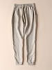 Casual Pockets Plain All Season Drawstring Plus Size Pants