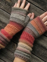 Casual Polyester Vintage Half-finger Gloves & Mittens