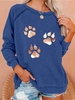 Casual Printed Animal Cotton-Blend Hoodies & Sweatshirts - Noracora