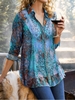Casual Printed Chiffon Blouses