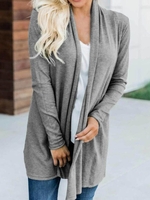 Casual Printed Letter Cardigans - Noracora