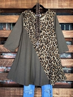 Casual Printed Long Sleeve V Neck T-Shirts - Noracora