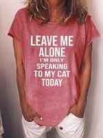 Casual Printed Short Sleeve T-Shirts - Noracora