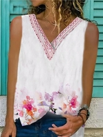 Casual Printed Tanks & Camis - Noracora