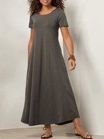 Casual Round Neck Blouse & Shirts