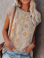 Casual Round Neck T-Shirts