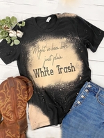 Casual Short Sleeve Crew Neck Shift T-Shirts - Noracora