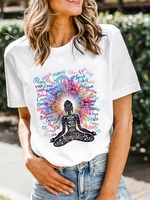 Casual Short Sleeve Crew Neck T-Shirts - Noracora