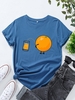 Casual Short Sleeve Crew Neck T-Shirts - Noracora