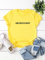 Casual Short Sleeve Crew Neck T-Shirts - Noracora