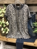 Casual Short Sleeve Leopard T-Shirts - Noracora