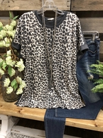 Casual Short Sleeve Leopard T-Shirts - Noracora