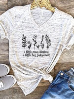 Casual Short Sleeve Shift T-Shirts - Noracora