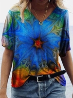 Casual Short Sleeve Shift T-Shirts - Noracora