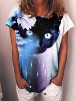 Casual Short Sleeve T-Shirts - Noracora