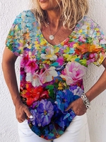 Casual Short Sleeve T-Shirts - Noracora