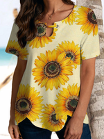 Casual Short Sleeve T-Shirts - Noracora