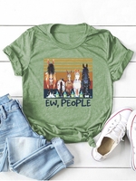 Casual Short Sleeve T-Shirts - Noracora