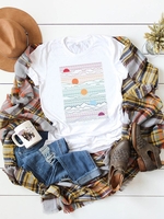 Casual Short Sleeve T-Shirts - Noracora