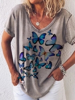 Casual Short Sleeve T-Shirts - Noracora