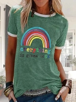 Casual Short Sleeve T-Shirts - Noracora